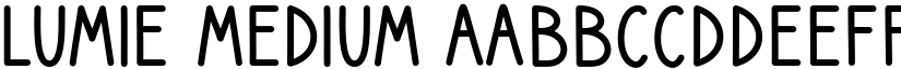 Lumie Medium font