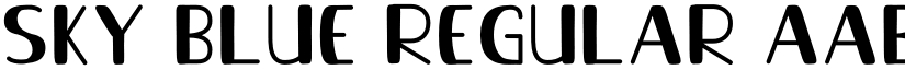 Sky Blue Regular font