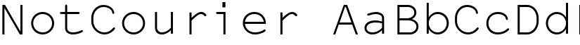 NotCourier font