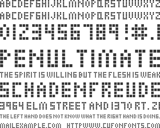 Alien Invasion font preview