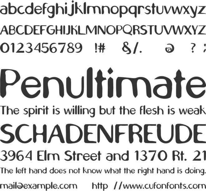 Kenta font preview