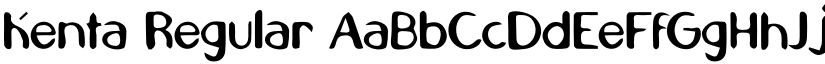Kenta Regular font