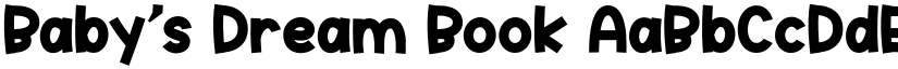 Baby's Dream Book font