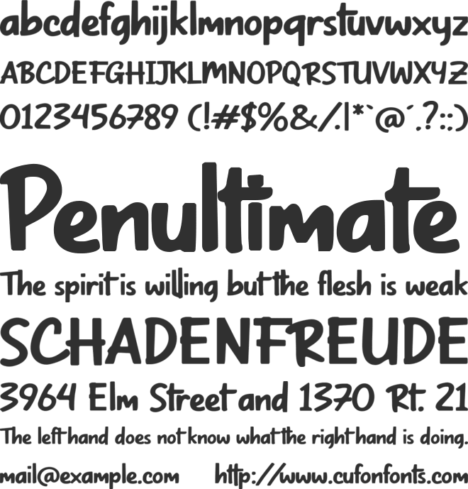 Wolland font preview