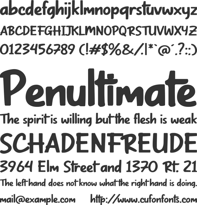 Wolland font preview