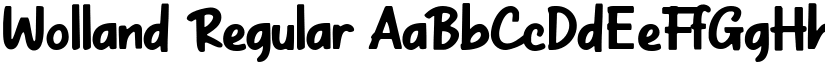 Wolland font download