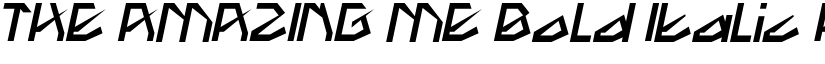 THE AMAZING ME Bold Italic font