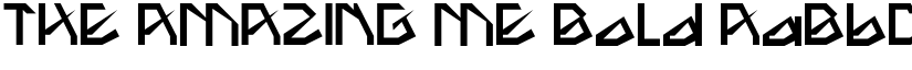 THE AMAZING ME Bold font