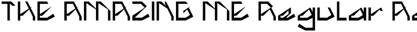 THE AMAZING ME Regular font