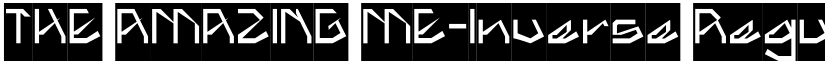 THE AMAZING ME-Inverse Regular font