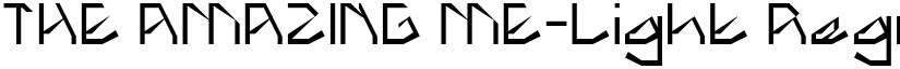 THE AMAZING ME-Light Regular font