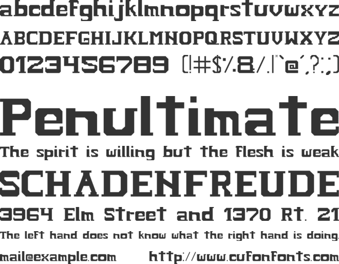 HARDCOPY font preview