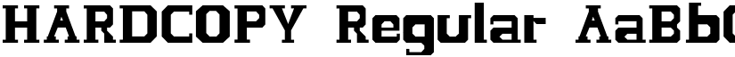 HARDCOPY font download