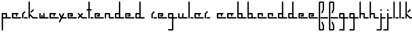 parkwayextended Regular font