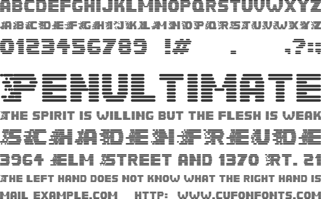 Speedster font preview