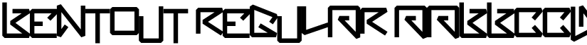 BentOut Regular font