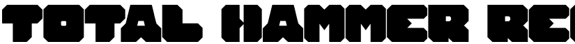 TOTAL HAMMER Regular font