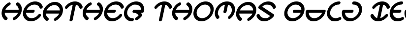 HEATHER THOMAS Bold Italic font