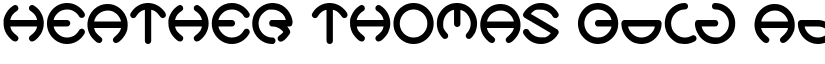 HEATHER THOMAS Bold font