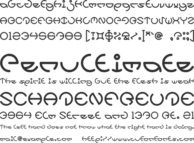 HEATHER THOMAS font preview
