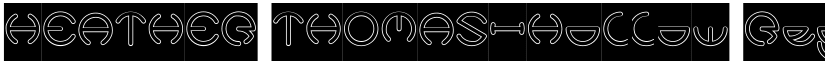 HEATHER THOMAS-Hollow Regular font