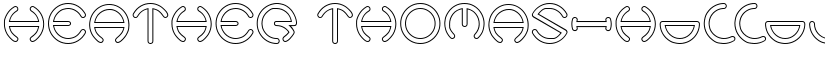HEATHER THOMAS-Hollow Regular font