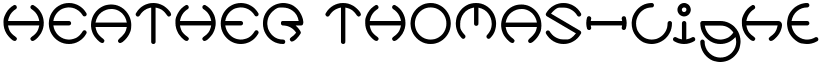HEATHER THOMAS-Light Regular font
