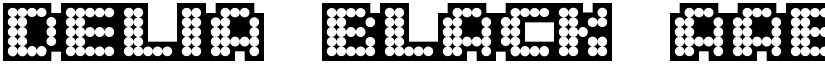 delia Black font