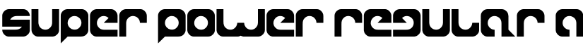 super power Regular font