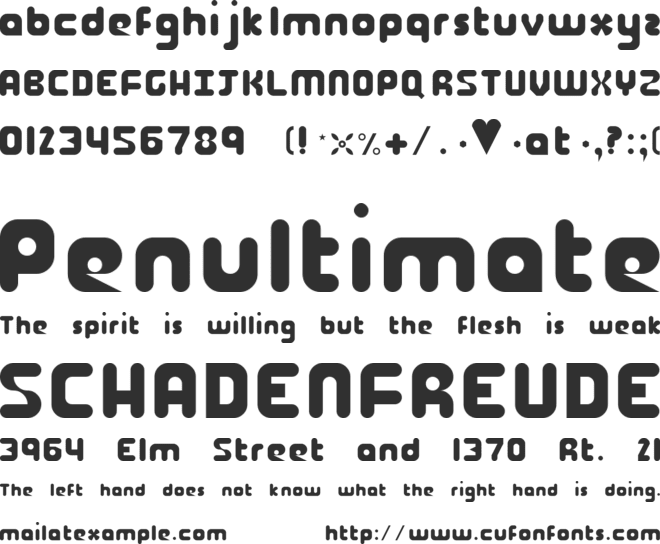 Dunno font preview