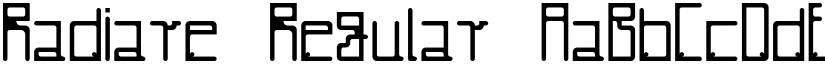 Radiare font download