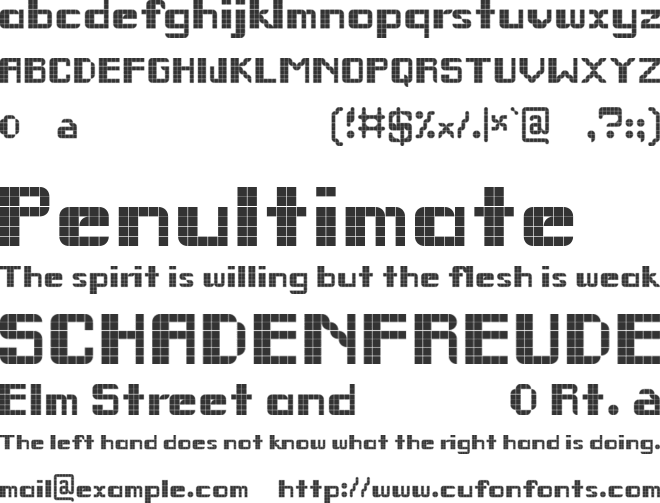 Remodula font preview