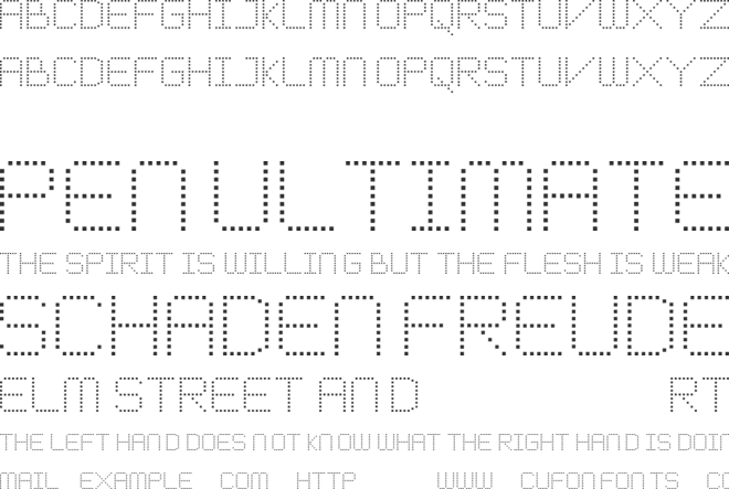 Meticulous Round font preview