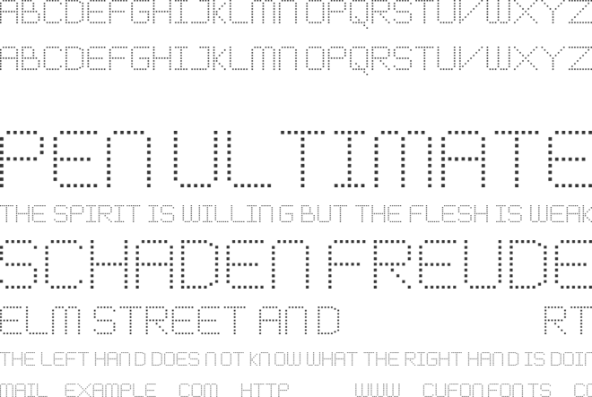 Meticulous Round font preview