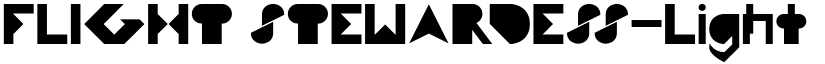 FLIGHT STEWARDESS-Light Regular font