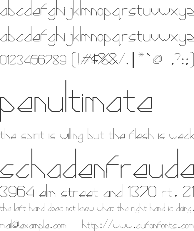 Diamond Cut font preview