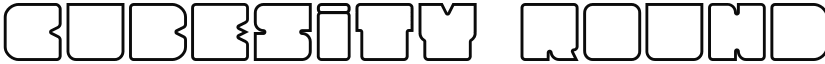 Cubesity Rounded Outline v2 Regular font