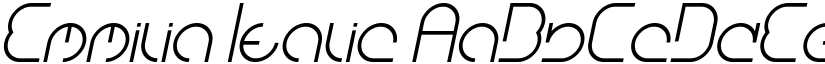 Emmilia Italic font