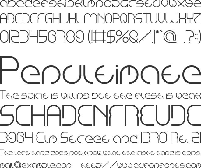 Emmilia font preview