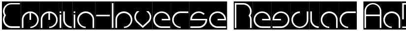 Emmilia-Inverse Regular font