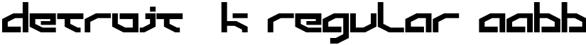 Detroit 3k Regular font