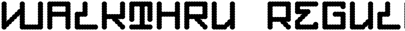 Walkthru Regular font