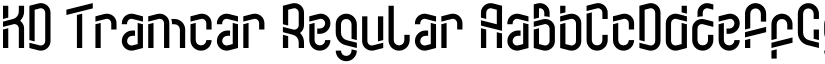 KD Tramcar Regular font