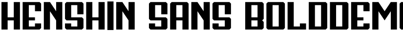 Henshin Sans BoldDemo font