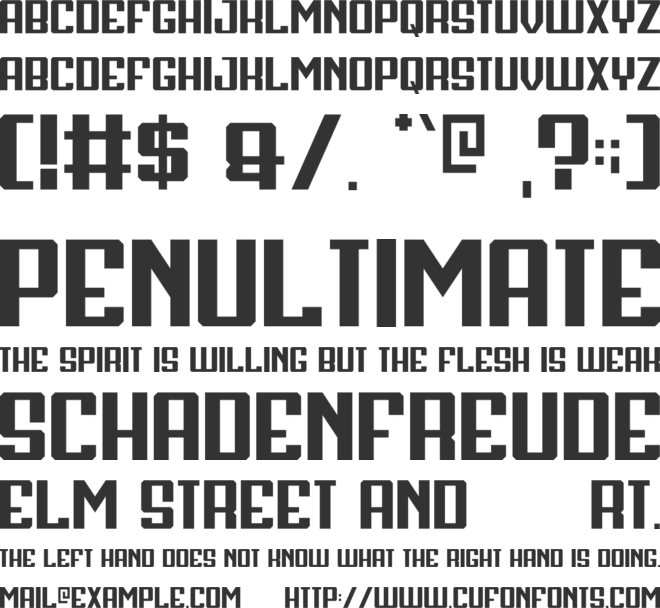 Henshin Sans font preview