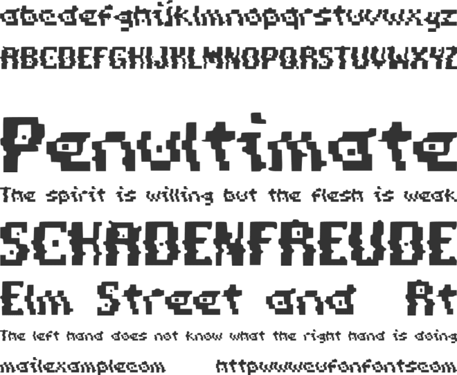 Pixel_Distortion font preview