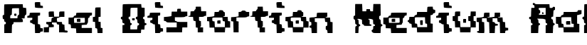 Pixel_Distortion Medium font