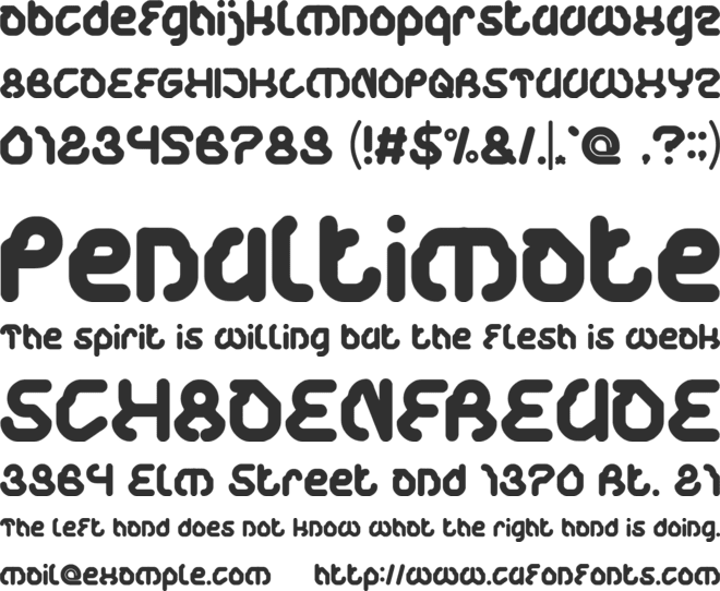 Life In Digital Age font preview