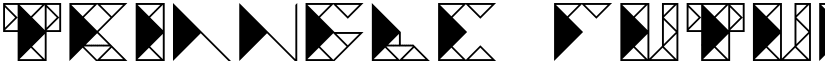 TRIANGLE FUTURA Regular font