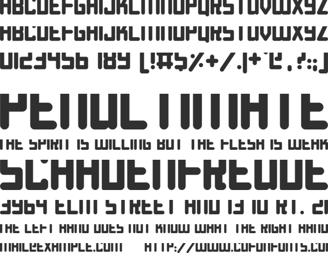 Roundish font preview